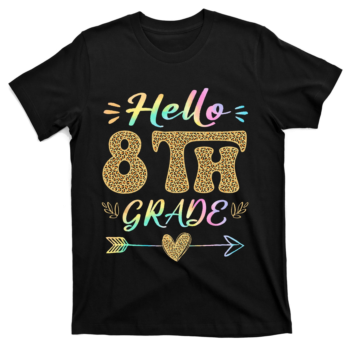 Leopard Hello Eighth Grade Teacher Student Back To School product image 1