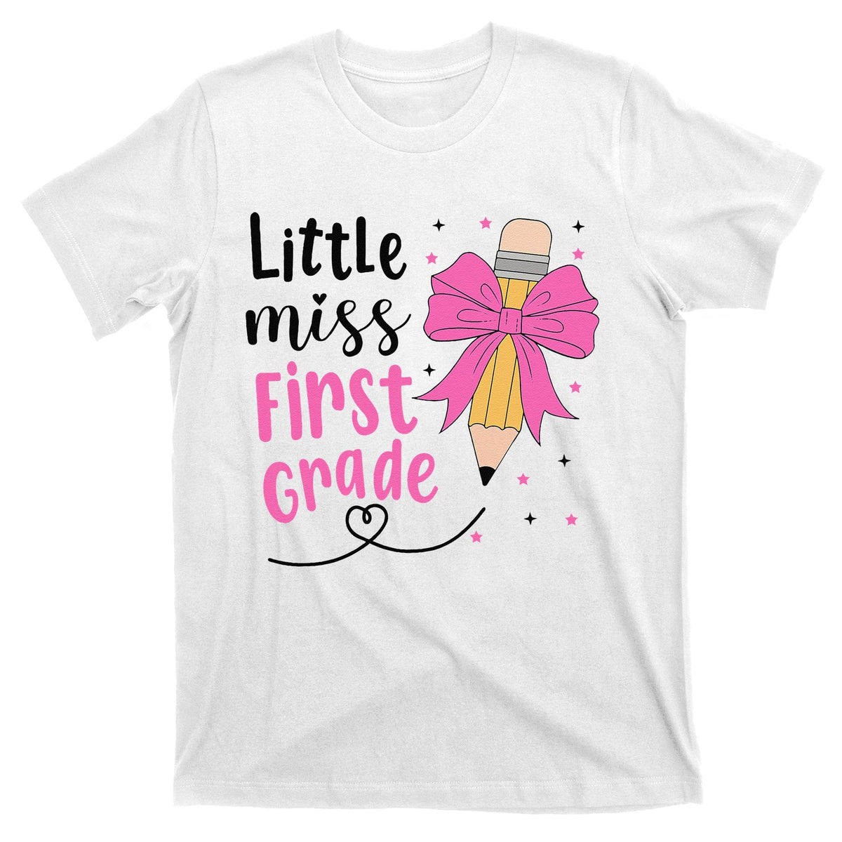 Little Miss First Grade Back To School Rainbow T-Shirt product image 1