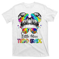 Little Miss Third Grade Messy Bun Back To School T-Shirt product image 1