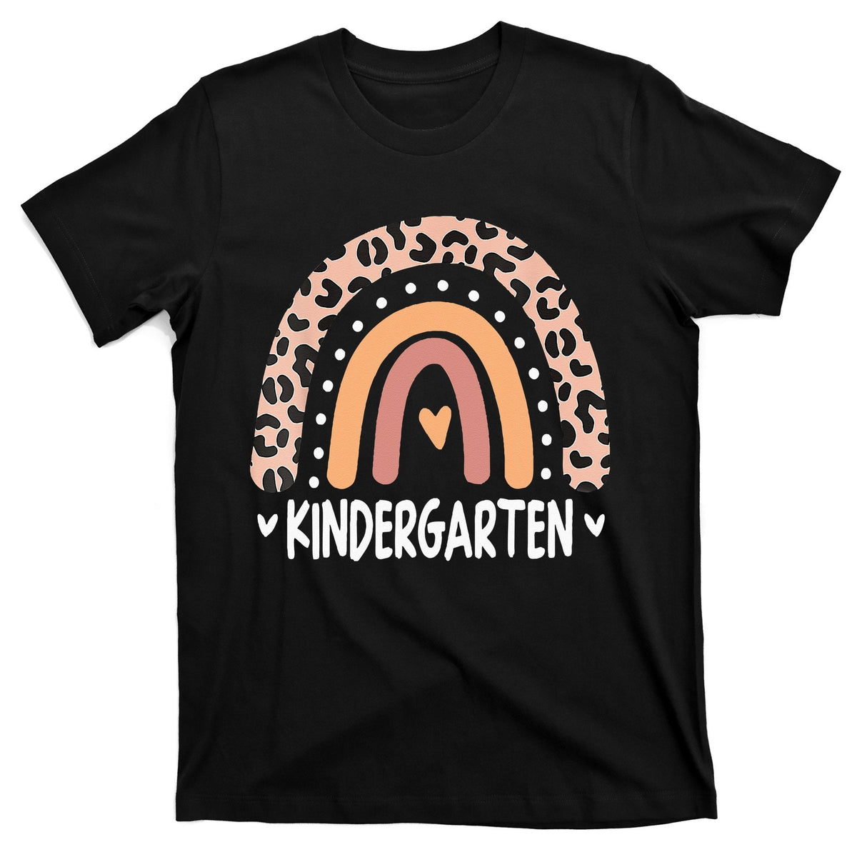 Leopard Rainbow Kindergarten Teacher Back to School Retro product image 1