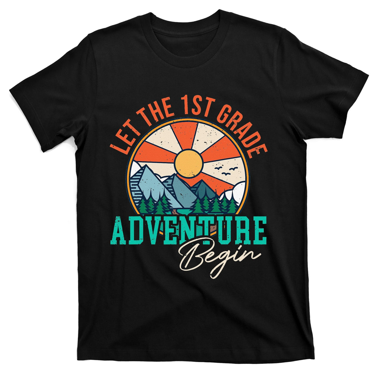 Let's The 1st Grade Adventure Begin Funny Back To School product image 1