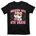 Meowing Into 6th Grade Girl Back To School Gift T-Shirt product image 1