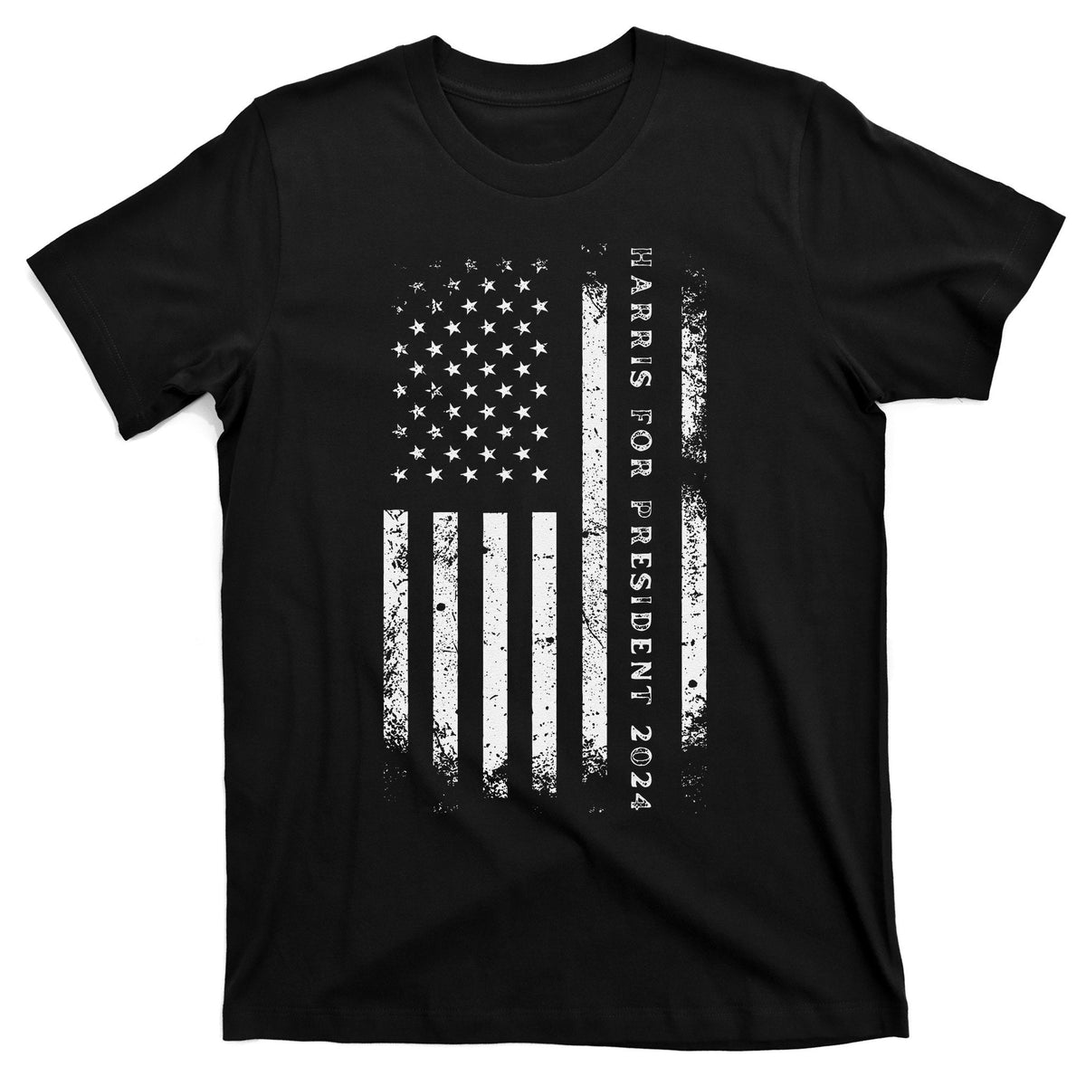Madam President Kamala Harris For 2024 Us Flag Gift T-Shirt product image 1