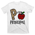 P Is For Principal Leopard Plaid Funny Back to School Gift product image 1