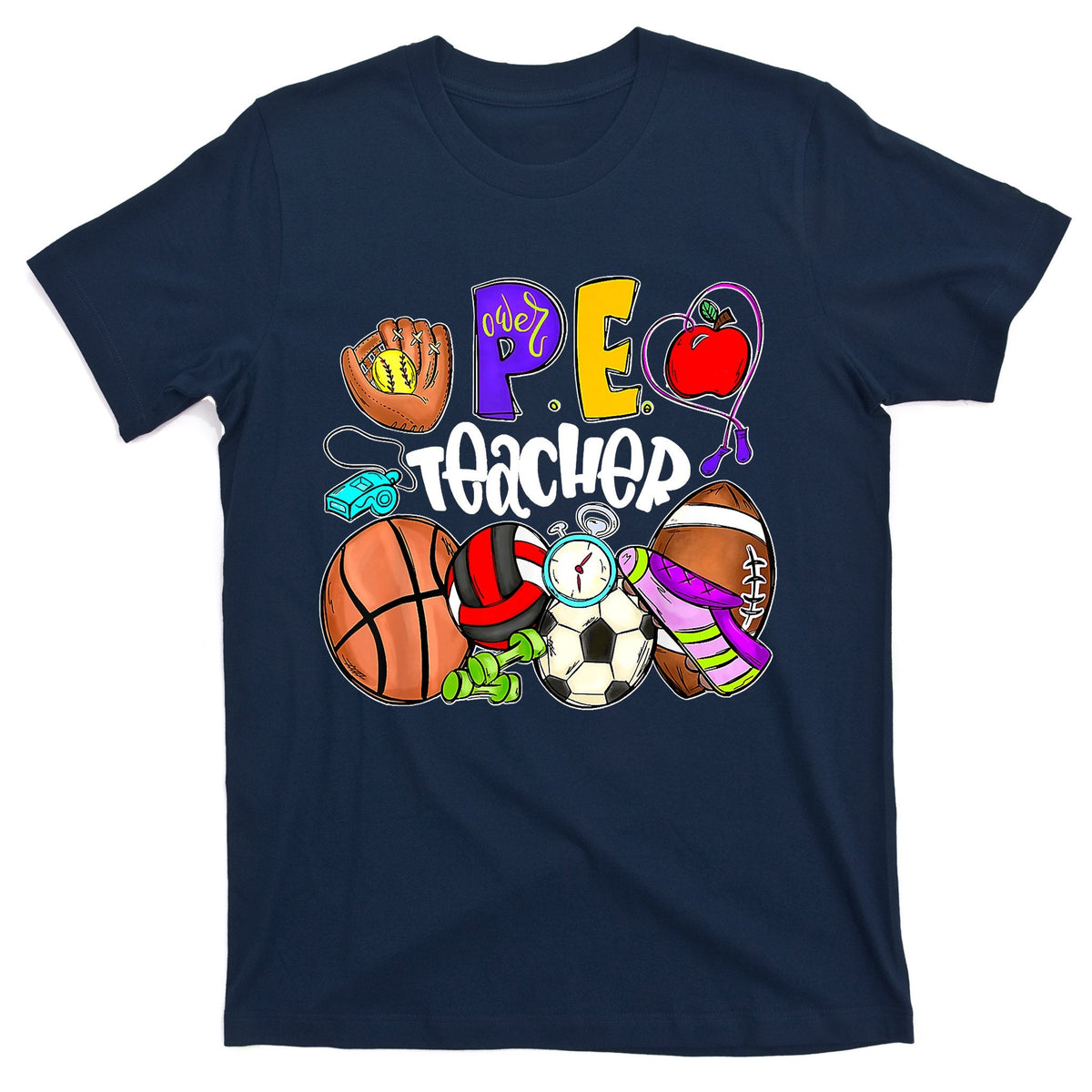 PE Teacher Funny Physical Education Back To School T-Shirt product image 1