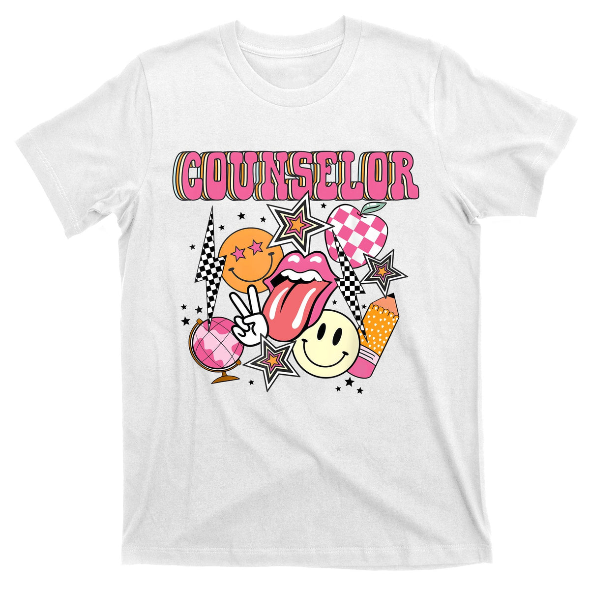 Retro Groovy School Counselor Appreciation Back To T-Shirt product image 1