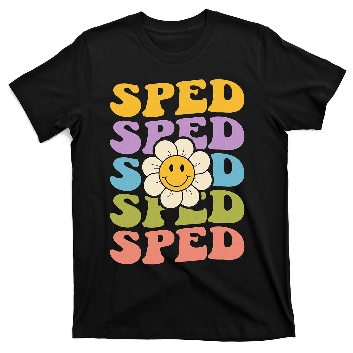 Retro Groovy SPED Teachers Back to School T-Shirt product image 1