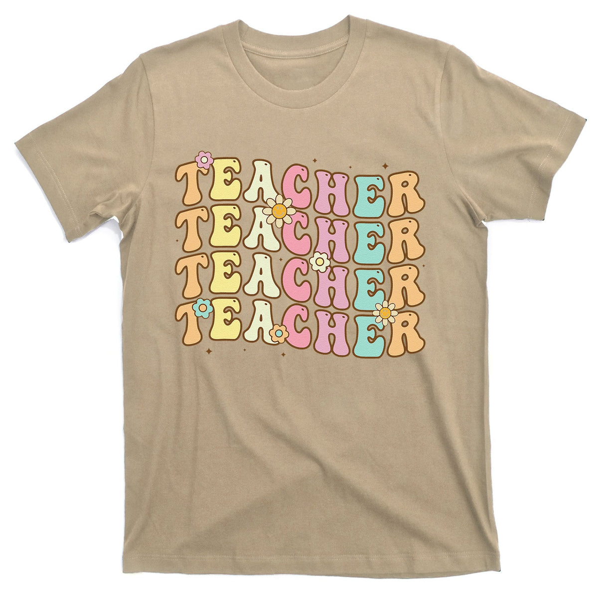 Retro Groovy Teacher Inspirational Colorful Back To School product image 1