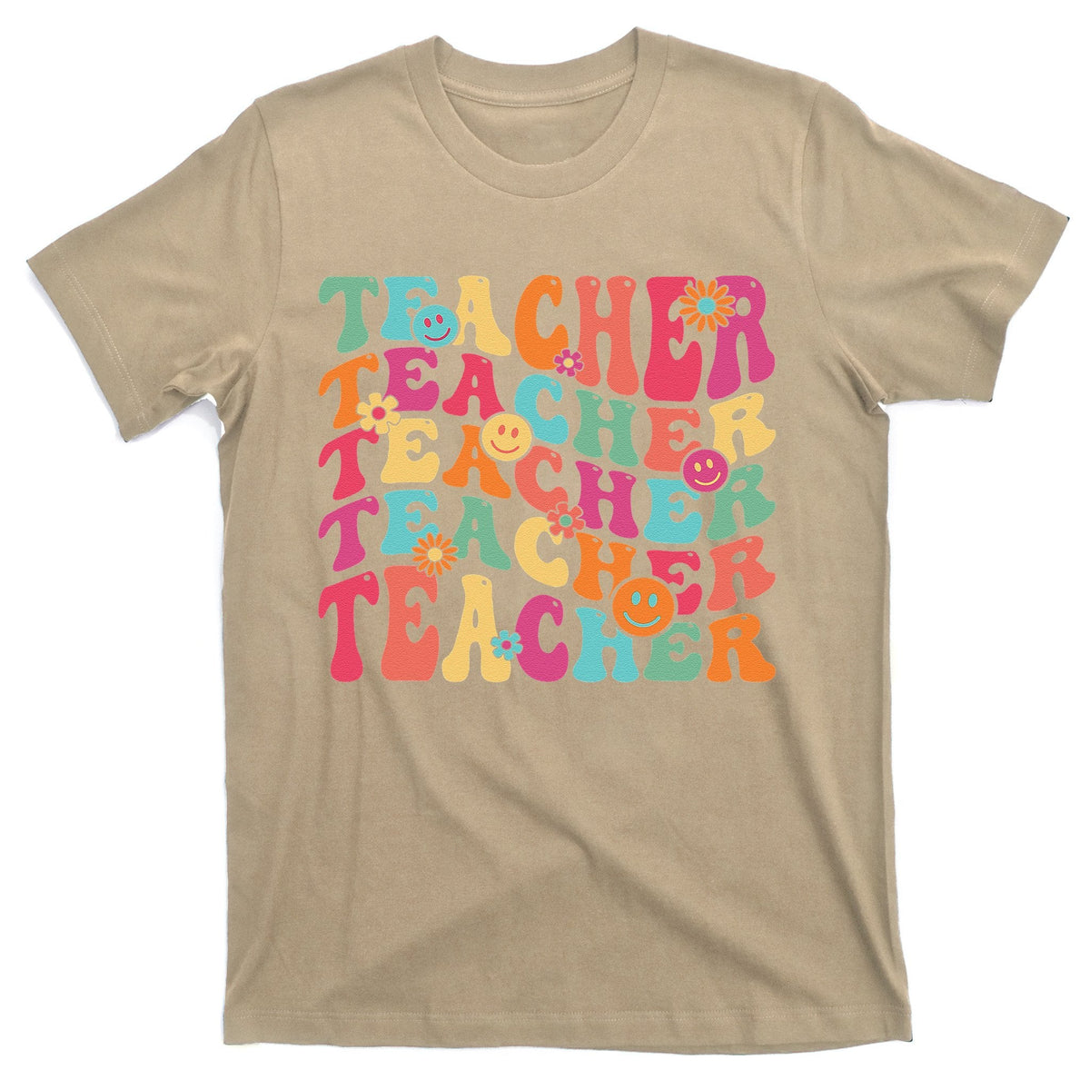 Retro Groovy Teacher Inspirational Happy Back To School product image 1