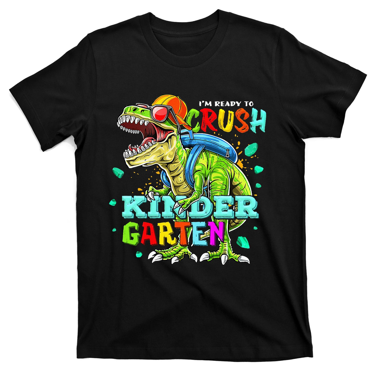 Ready To Crush Kindergarten Dinosaur Back to School T-Shirt product image 1