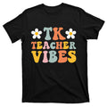 Retro Tk Teacher vibes Colorful Back to School T-Shirt product image 1