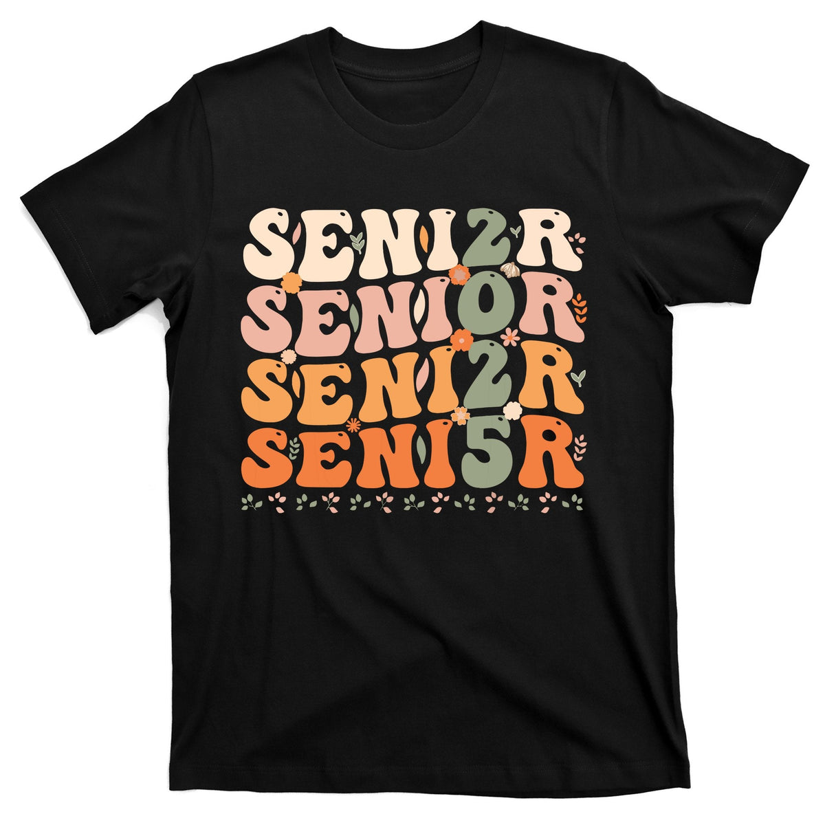 Senior 2025 Class Of Graduation Groovy T-Shirt product image 1