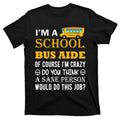 School Bus Aide Funny Back to T-Shirt product image 1