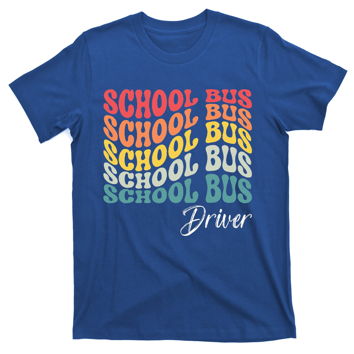 School Bus Driver Groovy Retro Funny Back To T-Shirt product image 1