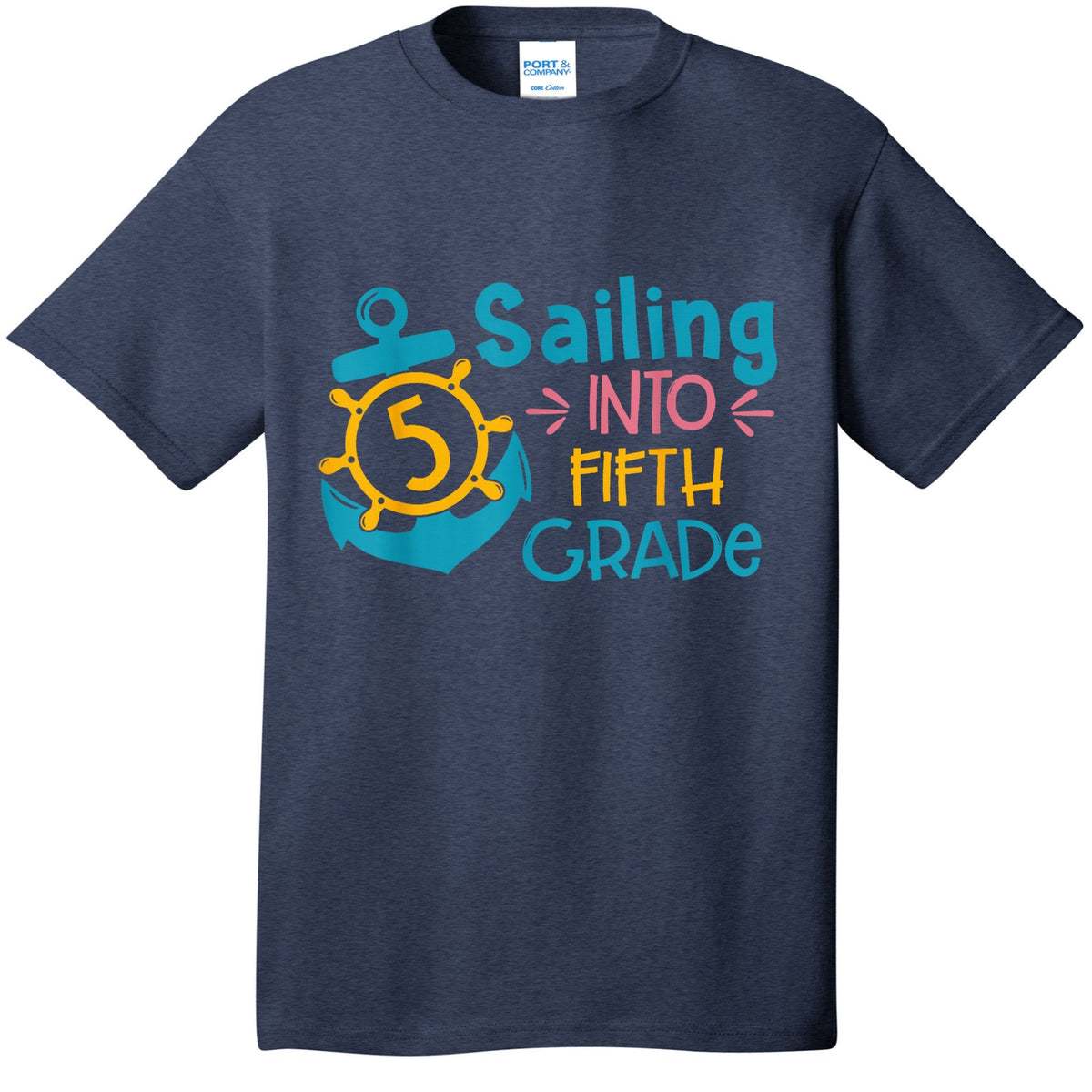 Sailing into 5th Grade Last Day Of School - Back To T-Shirt product image 1