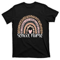 School Nurse Rainbow Leopard Back To T-Shirt product image 1