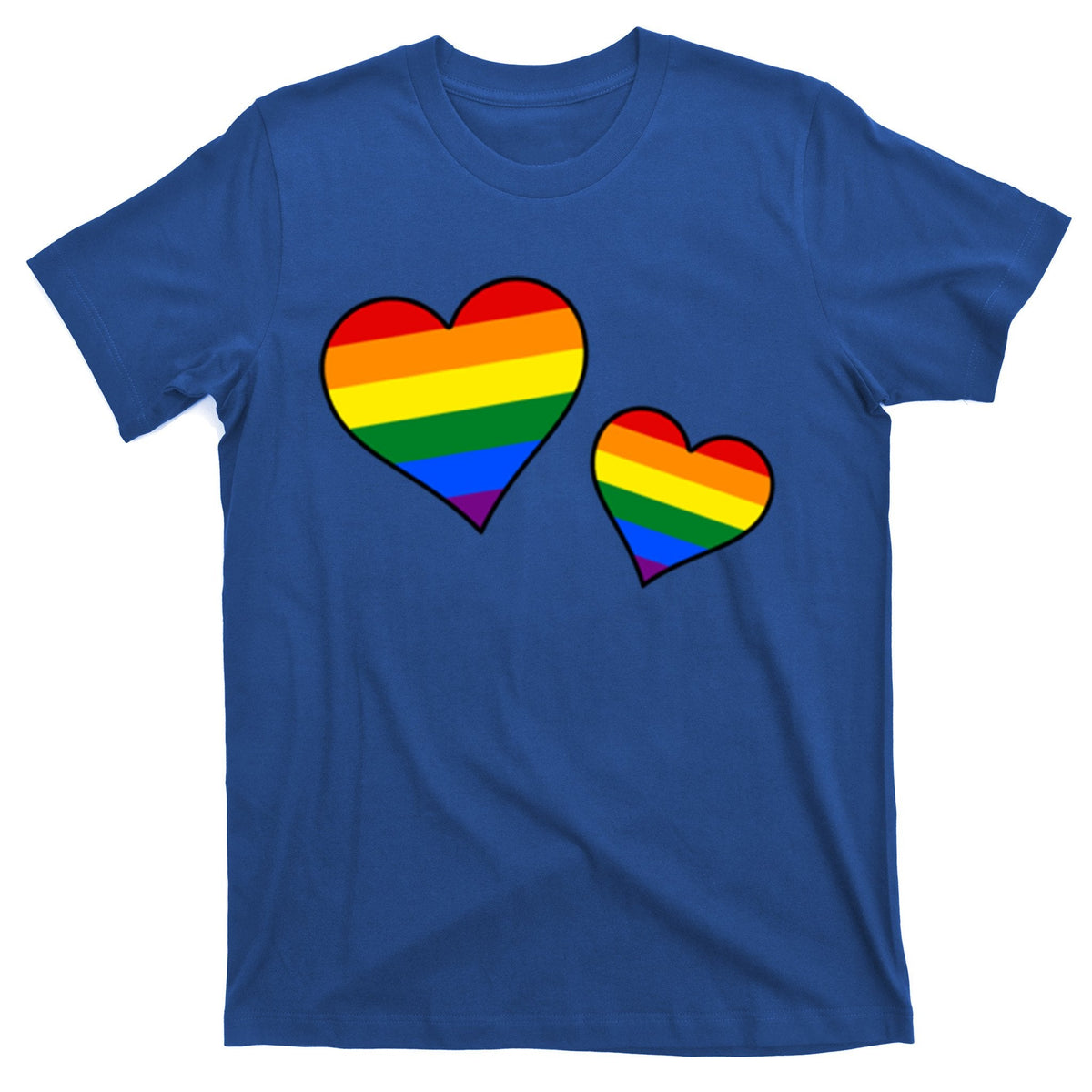 Subtle Pride Hearts Month Lgbtq Queer Ally Love Gift T-Shirt product image 1