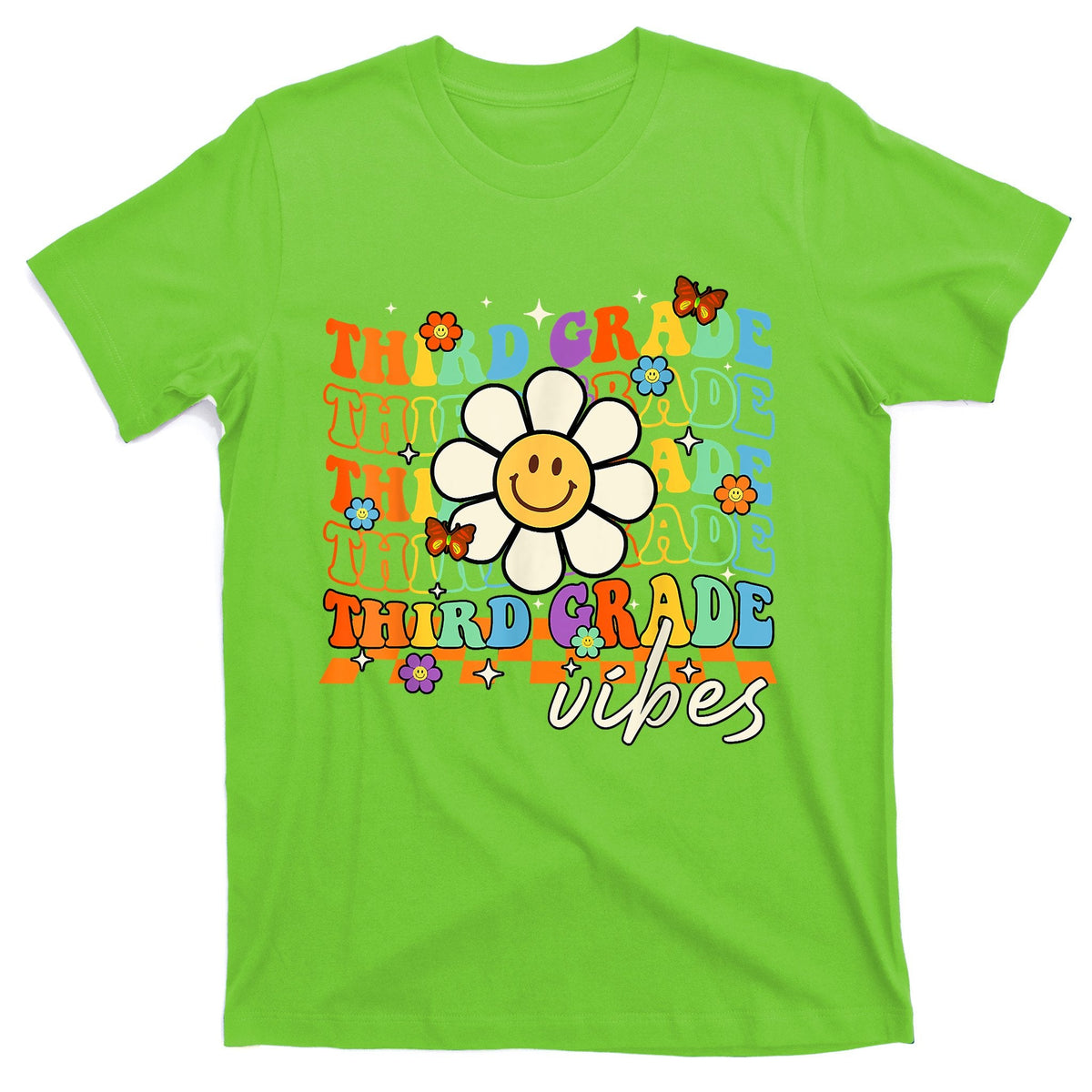 Third Grade Vibes Groovy Back To School Team 3rd T-Shirt product image 1