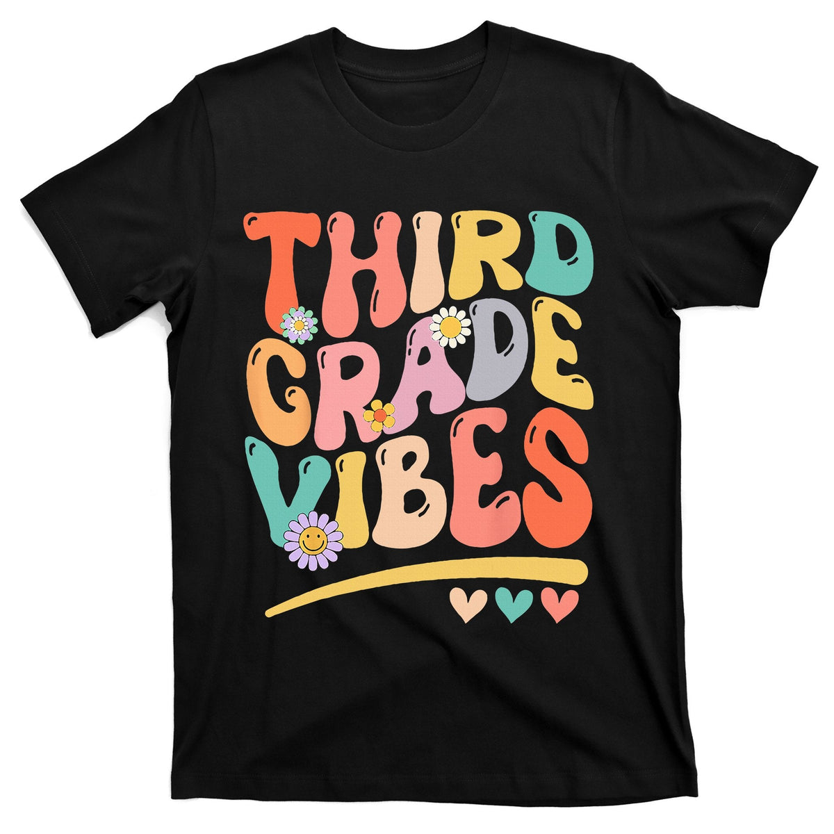 Third Grade Vibes Back To School 3rd Teacher T-Shirt product image 1