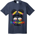 Third Grade Vibes Messy Hair Bun Girl Back To School First product image 1