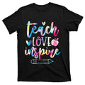Teach Love Inspire Back to School Teacher T-Shirt product image 1