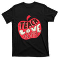 Teach Love Inspire Apple Back To School Gift T-Shirt product image 1