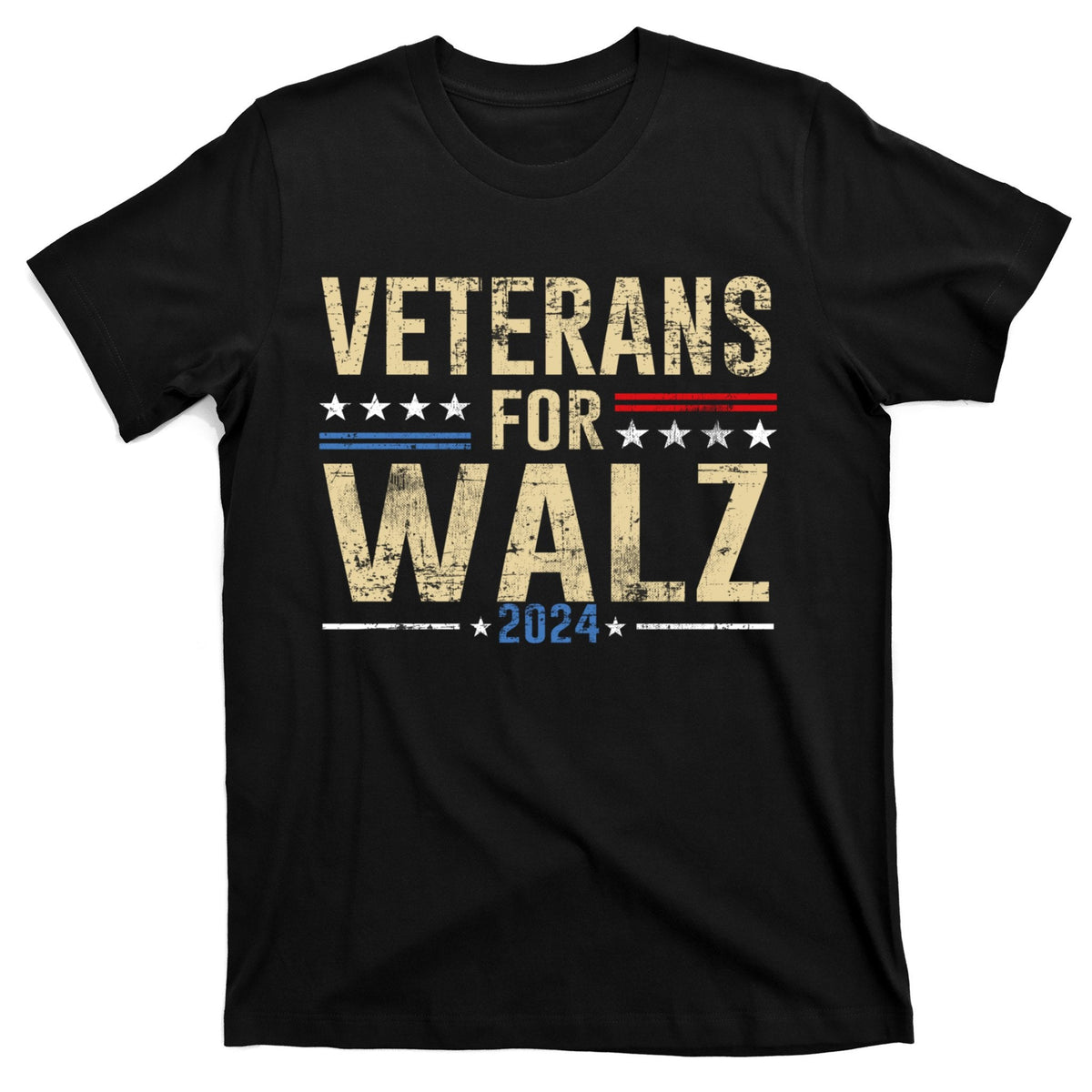 Veterans For Walz 2024 Election T-Shirt product image 1