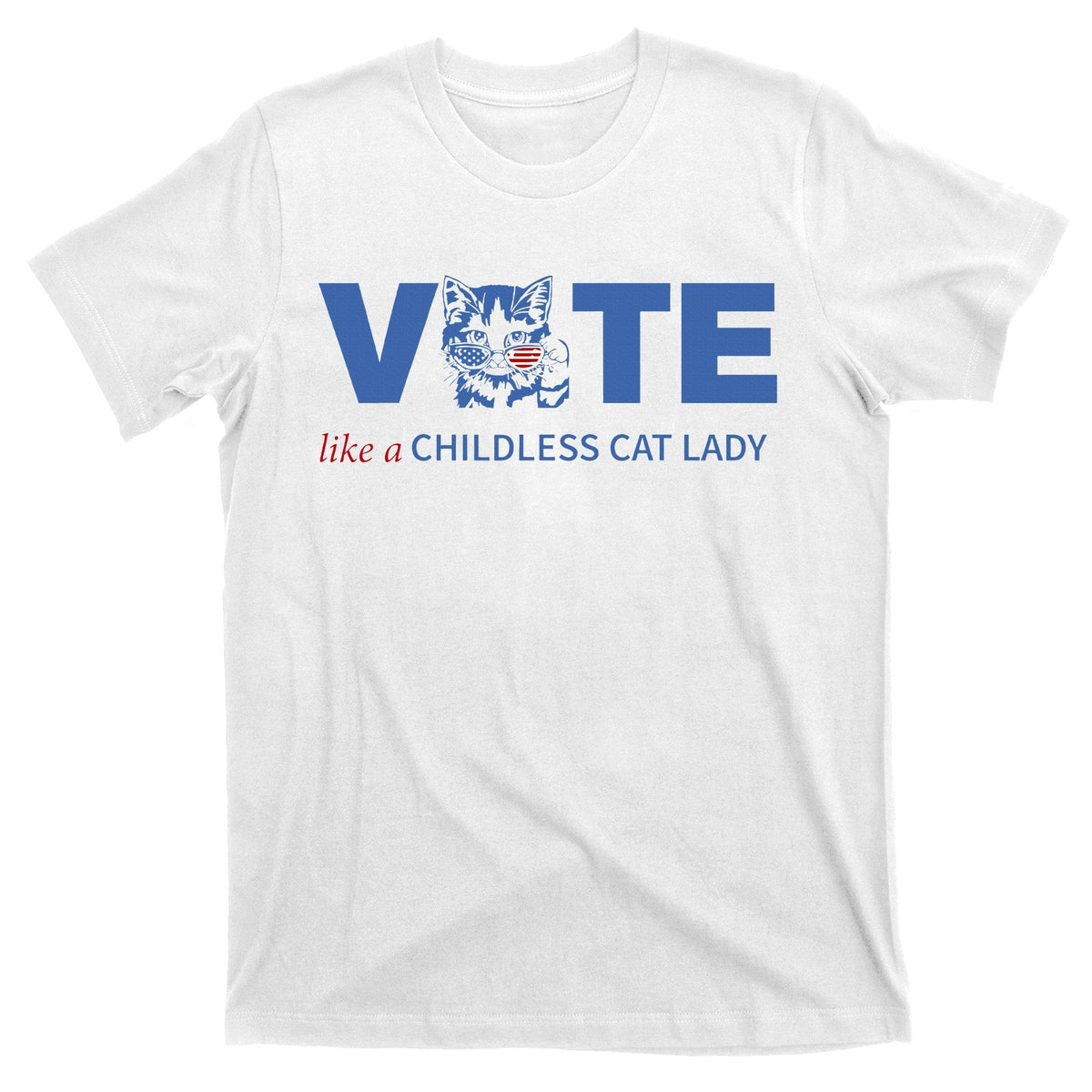 Vote Like A Childless Cat Lady Funny Kamala Harris 2024 product image 1