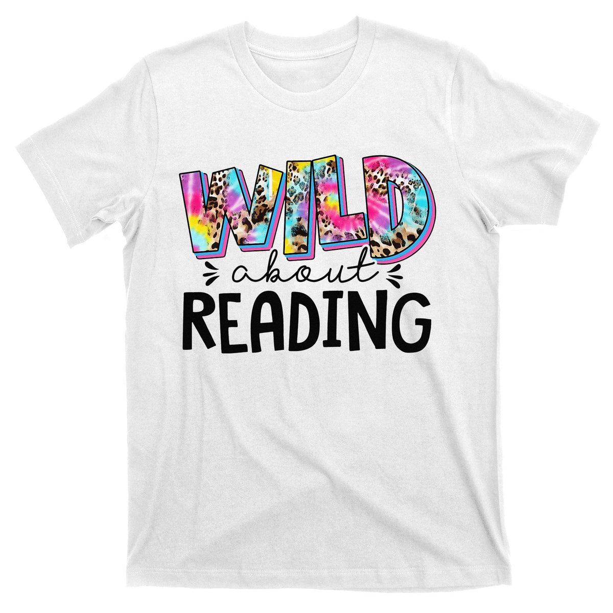 Wild About Reading Teacher Back To School Leopard Tie Dye product image 1