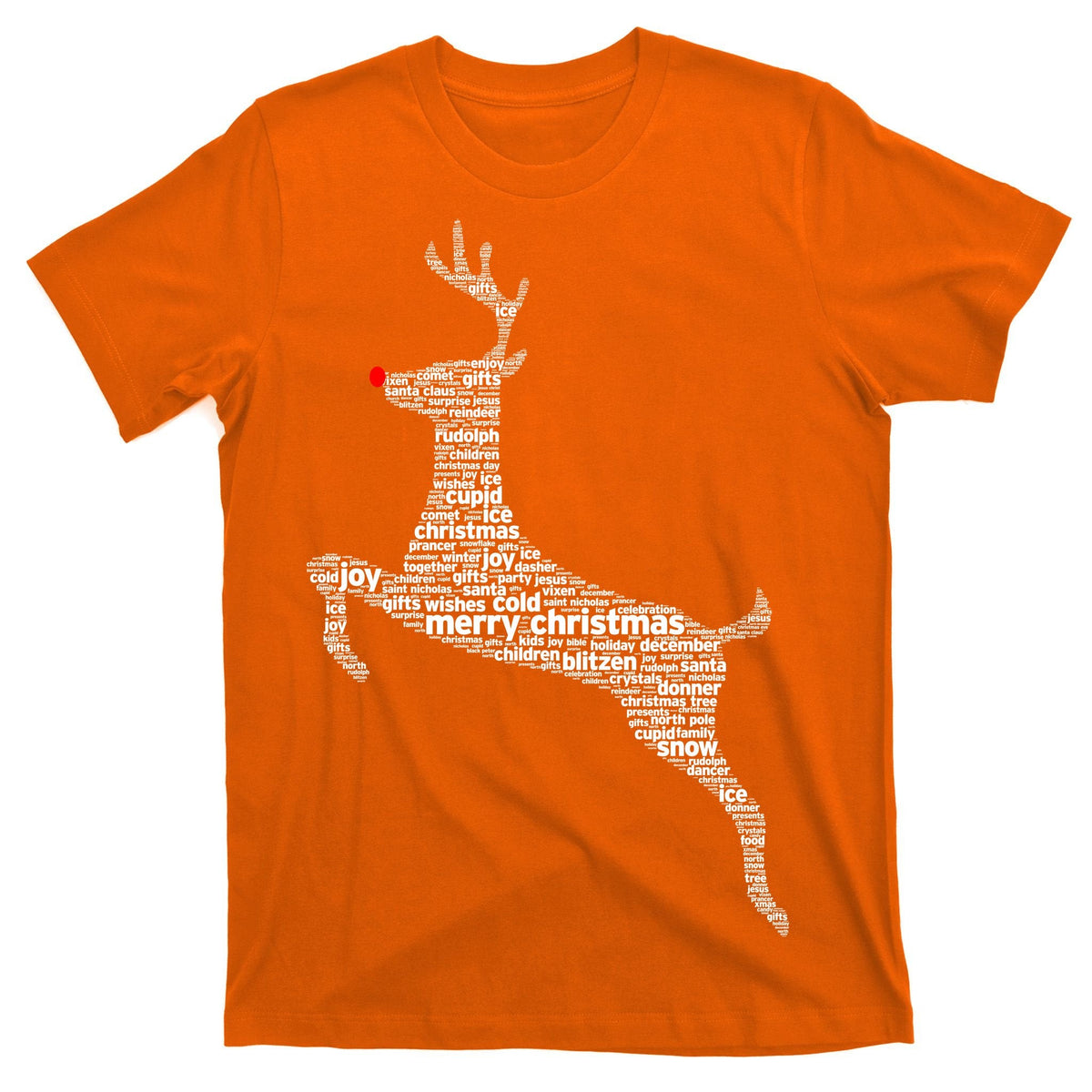 Wordy Reindeer Christmas T-Shirt product image 5